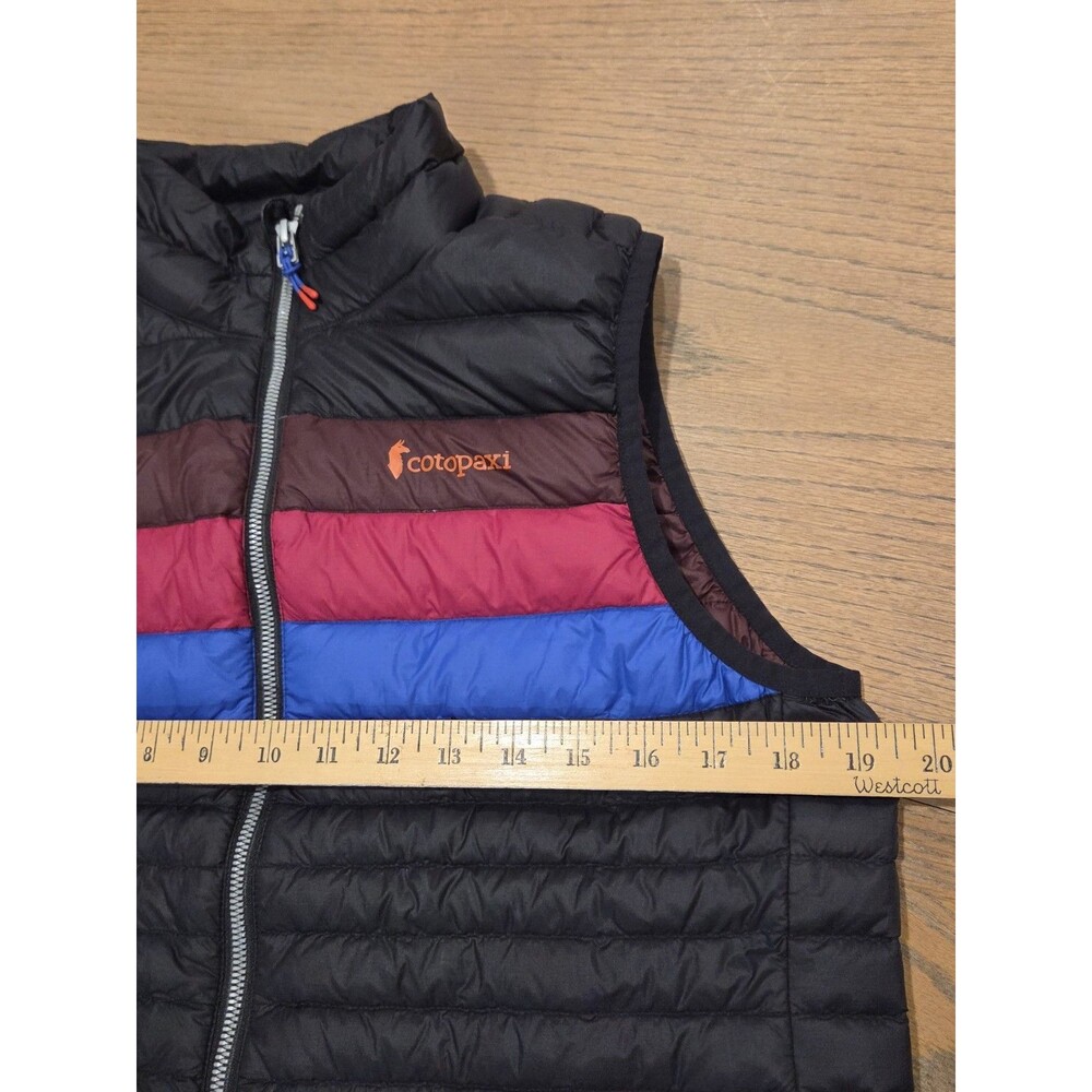 Cotopaxi Fuego Down Vest Womens M Black Colorblock 800 Fill Puffer Gorpcore Ski - Picture 2 of 6